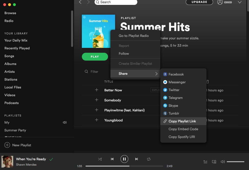 shuffle on mac for spotify disappeared